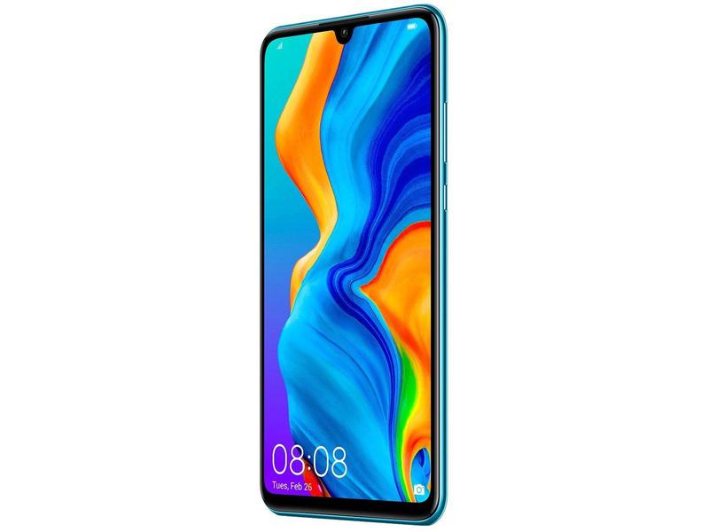 Smartphone Huawei P30 Lite 128GB Azul 4G - 4GB RAM Tela 6,15” Câm